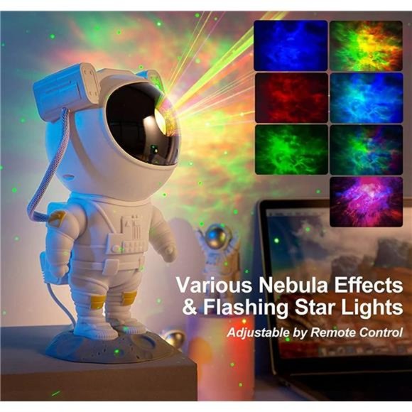 Star Projector Galaxy Night Light Kids Room Decor Gift for Kid Christmas - Picture 5 of 6